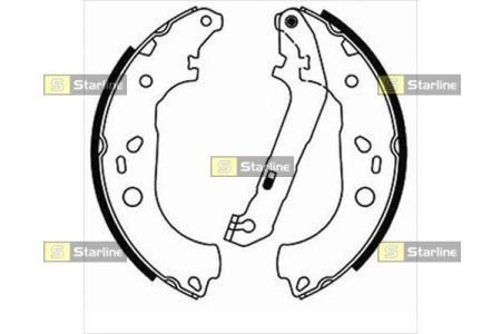 Тормозные колодки к-кт. STARLINE BC 08600