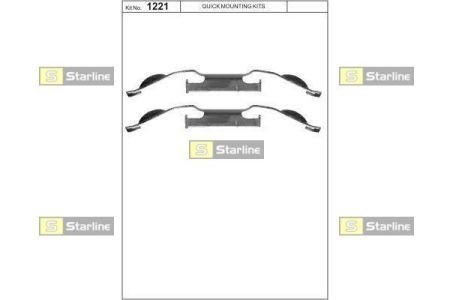 Ремонтний комплект колодок STARLINE BD PR38 (фото 1)