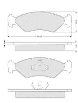 Тормозные колодки к-кт. STARLINE BD S040