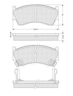 Тормозные колодки к-кт. STARLINE BD S139