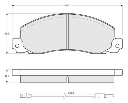 Тормозные колодки к-кт. STARLINE BD S146