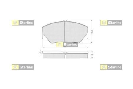 Гальмівні колодки дискові STARLINE BD S154 (фото 1)