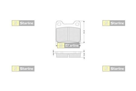 Гальмівні колодки к-кт. STARLINE BD S169