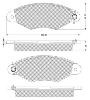 Тормозные колодки к-кт. STARLINE BD S181