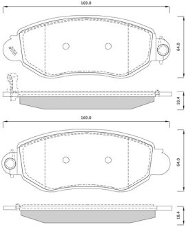 Тормозные колодки к-кт. STARLINE BD S244