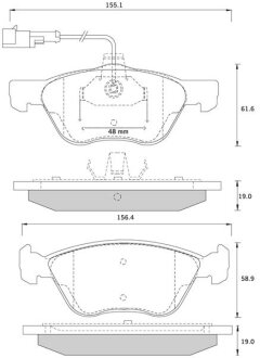 Тормозные колодки к-кт. STARLINE BD S259