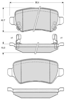 Тормозные колодки к-кт. STARLINE BD S320