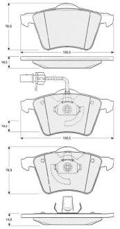 Тормозные колодки к-кт. STARLINE BD S354