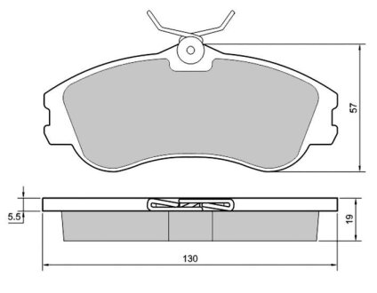Тормозные колодки к-кт. STARLINE BD S374