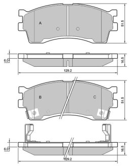 Тормозные колодки к-кт. STARLINE BD S401