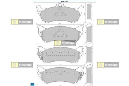 Тормозные колодки дискові STARLINE BD S424