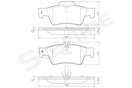 Тормозные колодки к-кт. STARLINE BD S827P