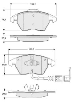 Тормозные колодки к-кт. STARLINE BD S833P