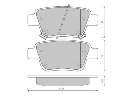 Тормозные колодки к-кт. STARLINE BD S834P