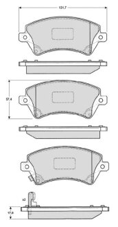 Тормозные колодки к-кт. STARLINE BD S838P