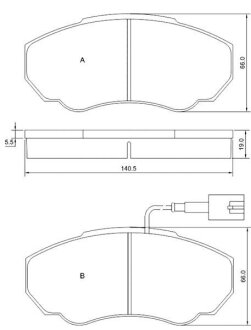 Гальмівні колодки дискові STARLINE BD S839P