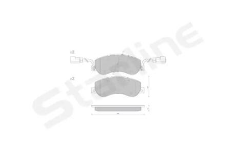 Тормозные колодки к-кт. STARLINE BD S848P