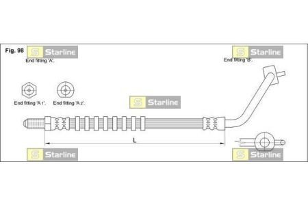 Тормозной шланг STARLINE HA AC.1244