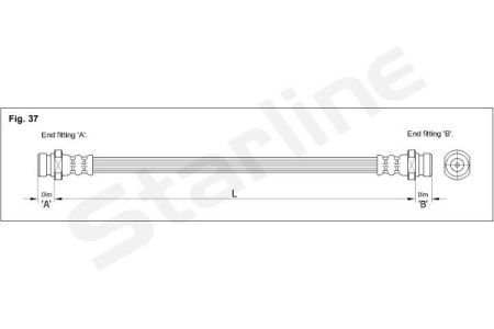 Тормозной шланг STARLINE HA BD.1225