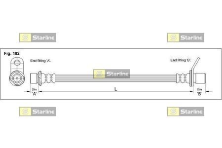 Гальмівний шланг STARLINE HA EB.1262