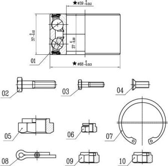 Подшипник ступицы колеса STARLINE LO 00575