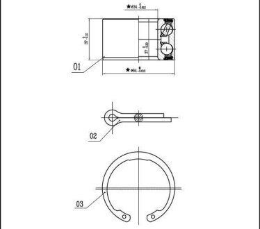 Подшипник ступицы колеса STARLINE LO 00663