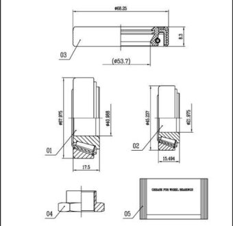 Подшипник ступицы колеса STARLINE LO 00912