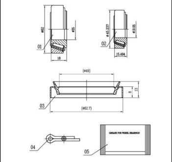 Подшипник ступицы колеса STARLINE LO 01465