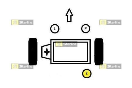 Опора двигателя и КПП STARLINE SM 0592