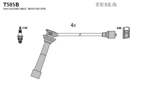 Комплект кабелей зажигания TESLA T585B