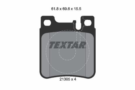 Гальмівні колодки к-кт. TEXTAR 2130504