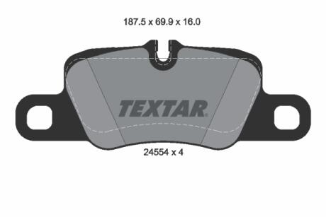 Гальмівні колодки дискові TEXTAR 2455401 (фото 1)