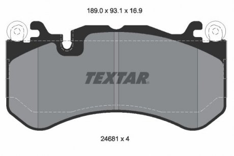 Комплект тормозных колодок TEXTAR 2468101