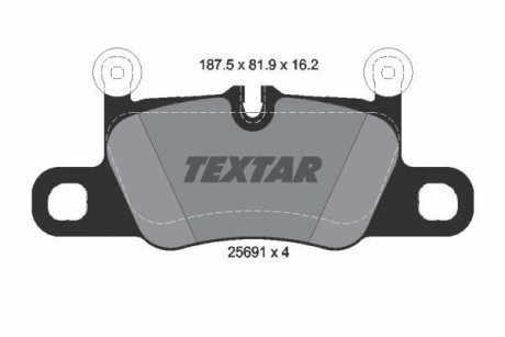 Комплект тормозных колодок TEXTAR 2569101