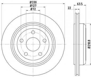 Тормозной диск TEXTAR 92273403 (фото 1)