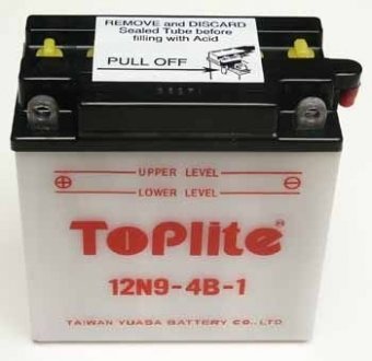 Мотоакумулятор TOPLITE 12N9-4B-1
