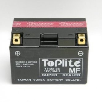 Мотоакумулятор TOPLITE YT12A-BS