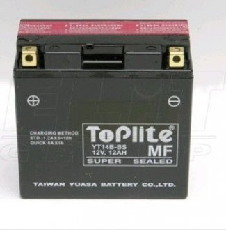 Мотоакумулятор TOPLITE YT14B-BS