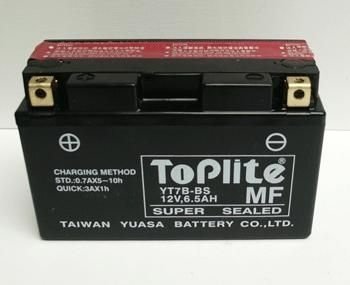 Мотоакумулятор TOPLITE YT7B-BS