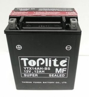 Мотоакумулятор TOPLITE YTX14AH-BS