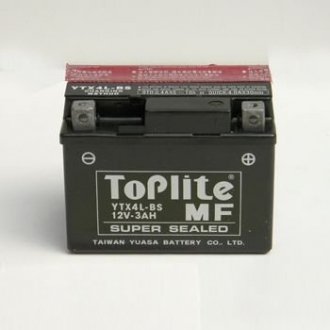 Мотоакумулятор TOPLITE YTX4L-BS