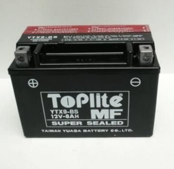Мотоакумулятор TOPLITE YTX9-BS