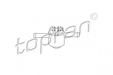 Клапан, топливний фильтр TOPRAN / HANS PRIES 102730