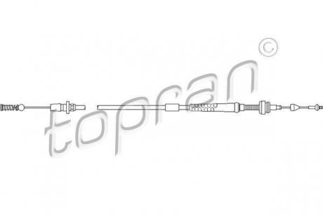 Трос акселератора TOPRAN / HANS PRIES 103086