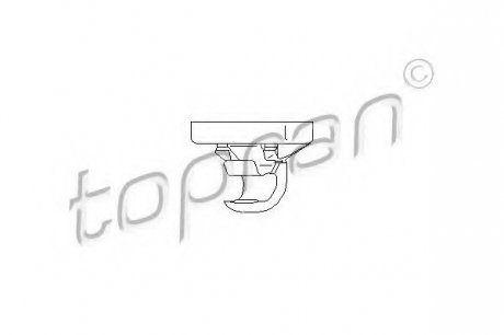 Пружинний платиковий зажим сонцезахисного козирка VW TOPRAN / HANS PRIES 111 089 (фото 1)