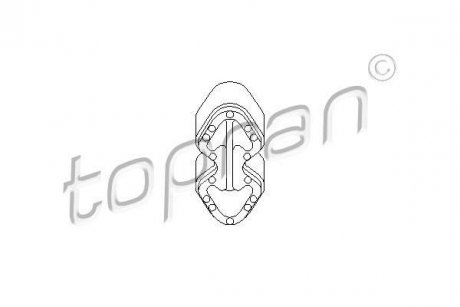 Кронштейн, глушитель TOPRAN / HANS PRIES 111592