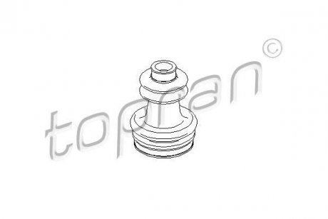 Комплект пильовиків гумових TOPRAN / HANS PRIES 301250 (фото 1)