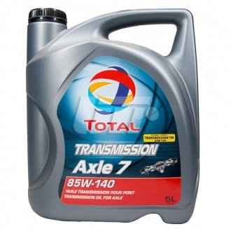Трансмиссионное масло Transmission Axle 7 85W-140, 5л TOTAL 201288