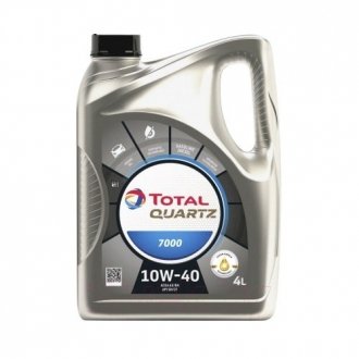 Моторное масло Quartz 7000 10W-40, 4л TOTAL 201523