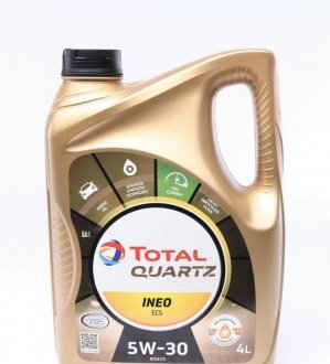 Масло моторное Quartz Ineo ECS 5W30 (4 Liter) TOTAL 213685 (фото 1)